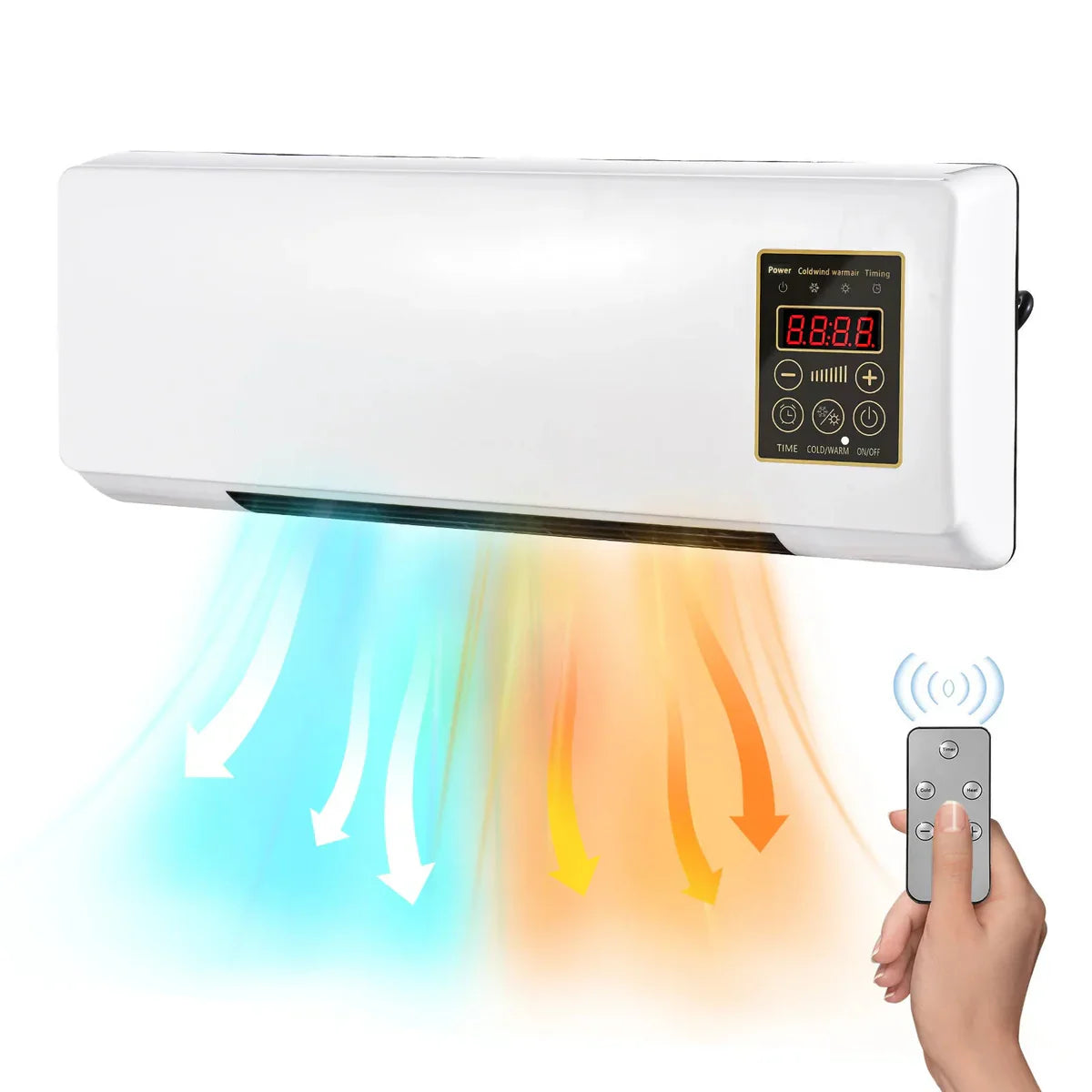 Aer conditionat Portabil Racire/Incazlire, 1500w, 2in1 Montabila pe perete sau Birou