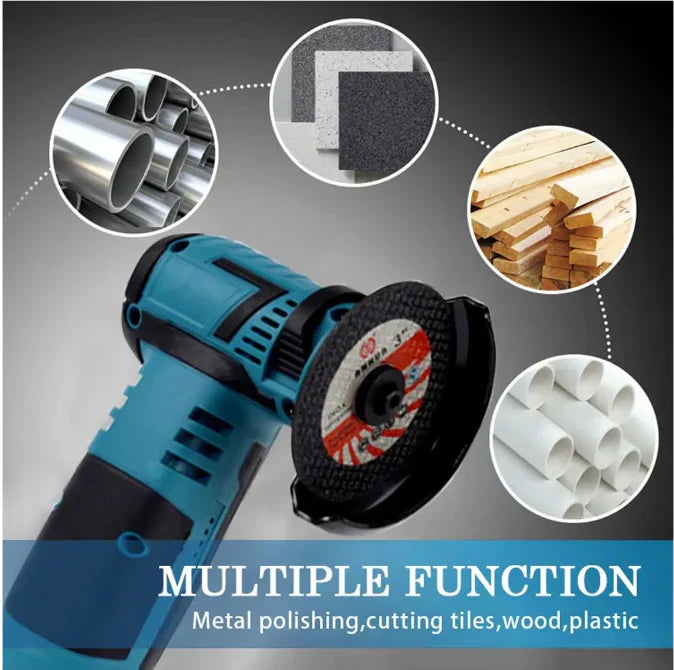Mini Polizor Unghiular Flex Electric 36V cu 2 Acumulatori, 5 Discuri Incluse