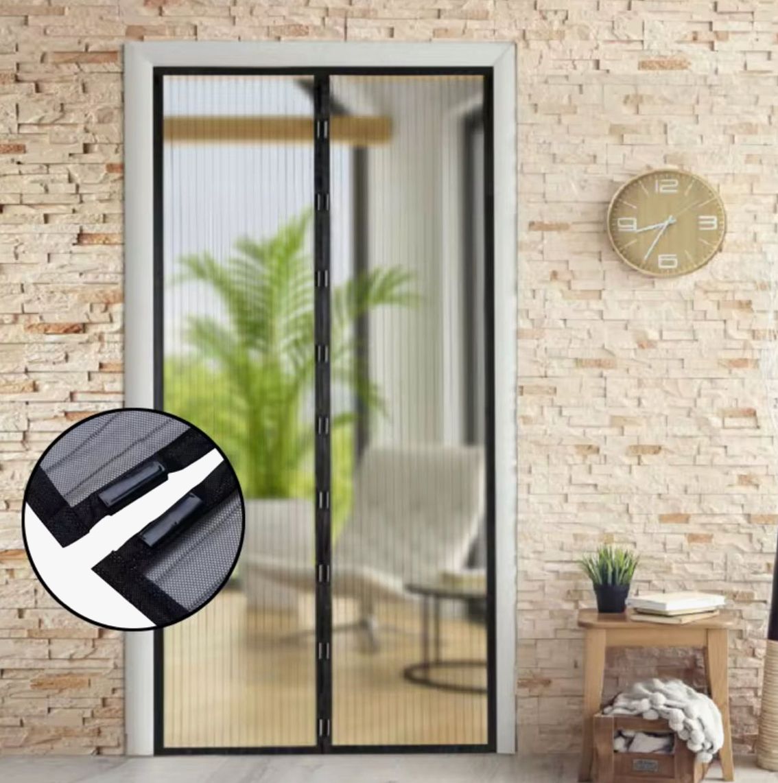 1+1 GRATIS Plasă de Țânțari cu Închidere Magnetică pentru Uși – Protecție Eficientă și Ventilație Naturală