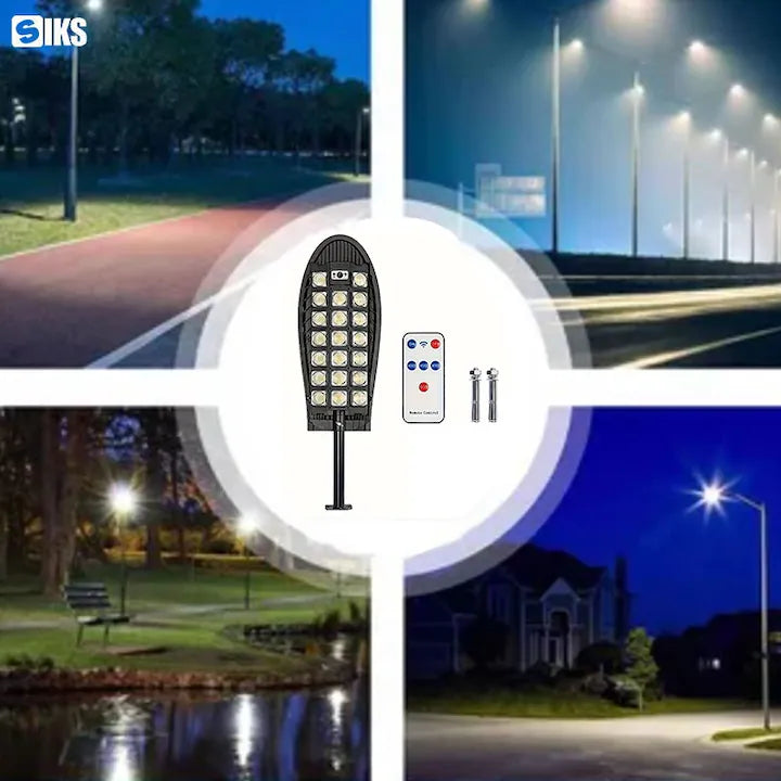 Lampa solară stradală 3300w - Picior metalic