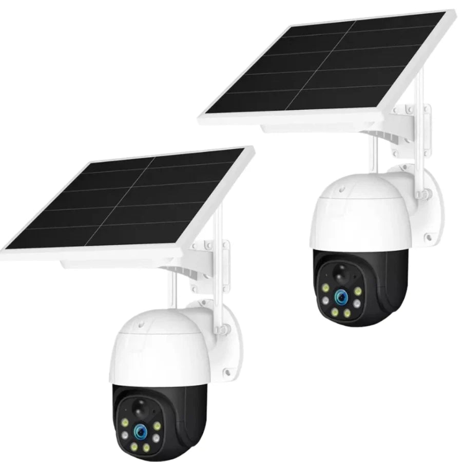 Set 1+1 Camera Supraveghere Solara 4G cu SIM, 5MP Full HD 1080p, Zoom 10X, Panou Solar 9W, IP66