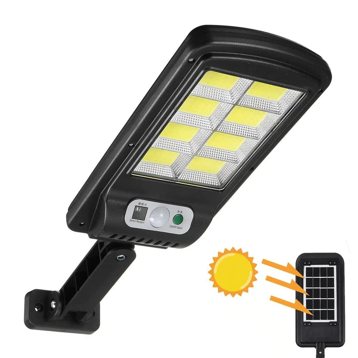 Set 4 + 1 Lampi cu Incarcare Solara, 180 LED-uri COB, telecomanda inclusa