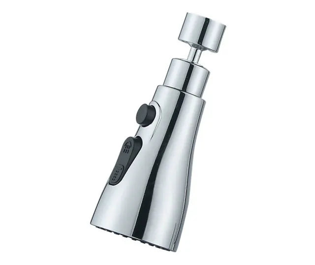 Extensie universală pentru robinet de bucătărie, realizată din oțel inoxidabil, cu cap pivotant și rotire la 360°