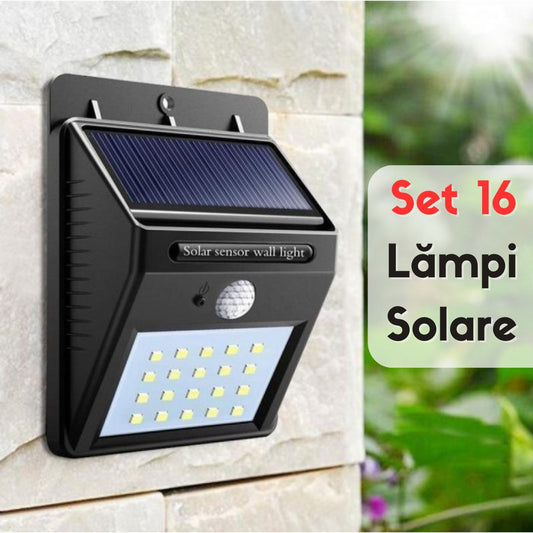 Set 16 x lampi solare 30 LED-uri