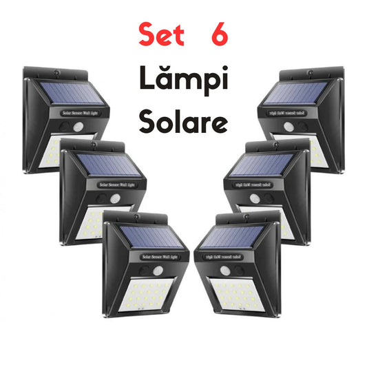 Set 6 x lampi solare 30 LED-URI