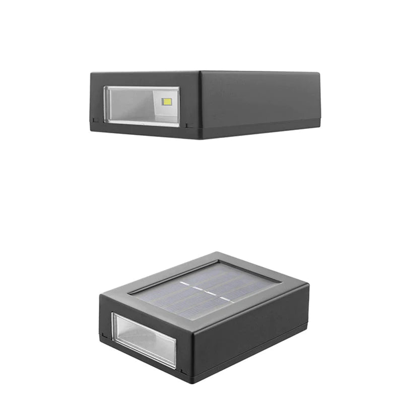 Set 8 lampi solare pentru perete exterior, iluminare sus-jos