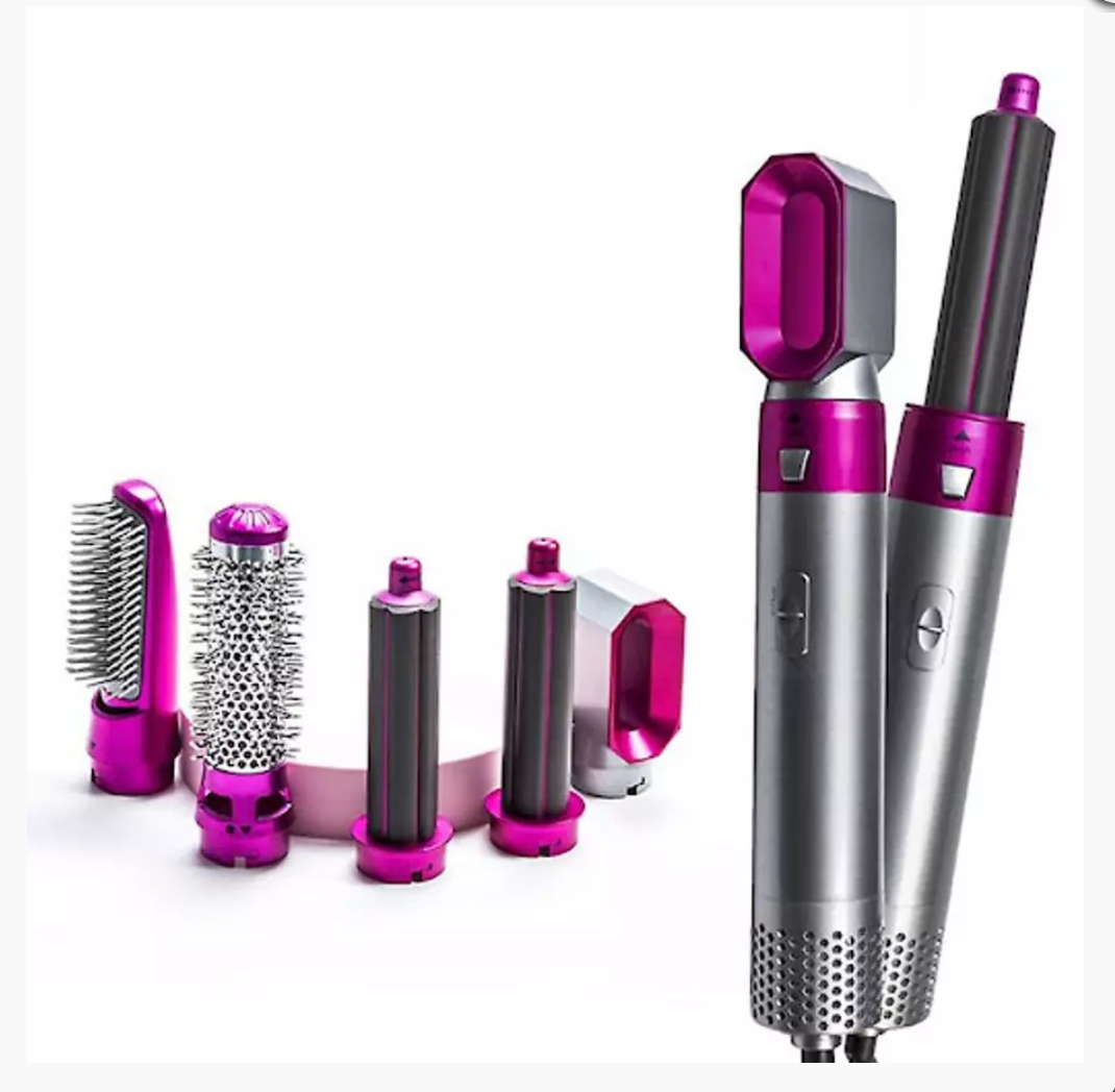 Oferta speciala! Perie de Par 5 in 1 Multifunctionala Hot Air Styler , Multiple Accesorii incluse