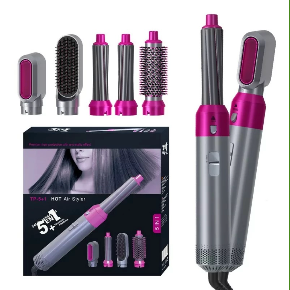 Oferta speciala! Perie de Par 5 in 1 Multifunctionala Hot Air Styler , Multiple Accesorii incluse