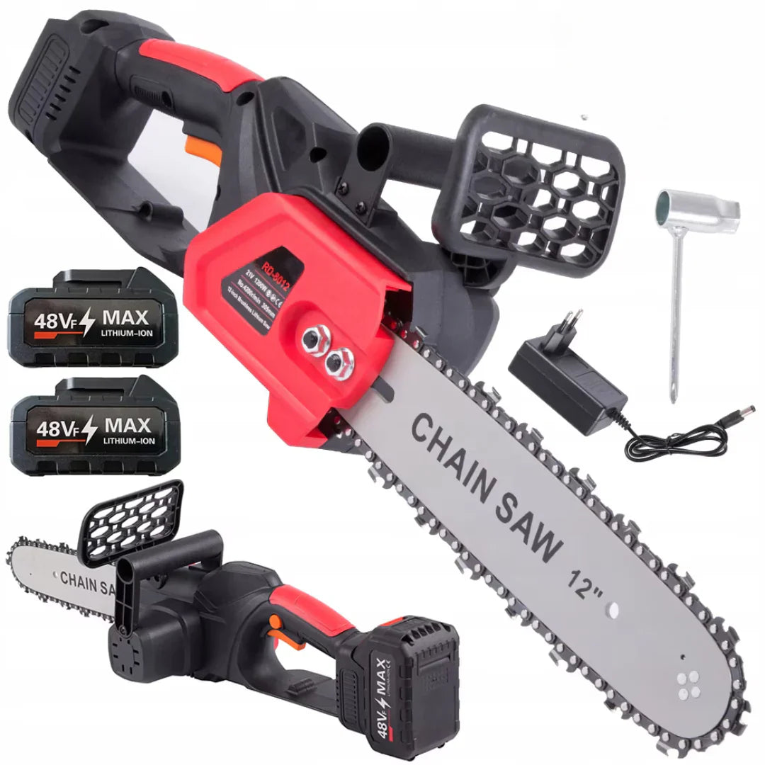 Drujba Electrica, Lama de 30 cm, 2 Acumulatori de 48V, 48RPM, 305mm