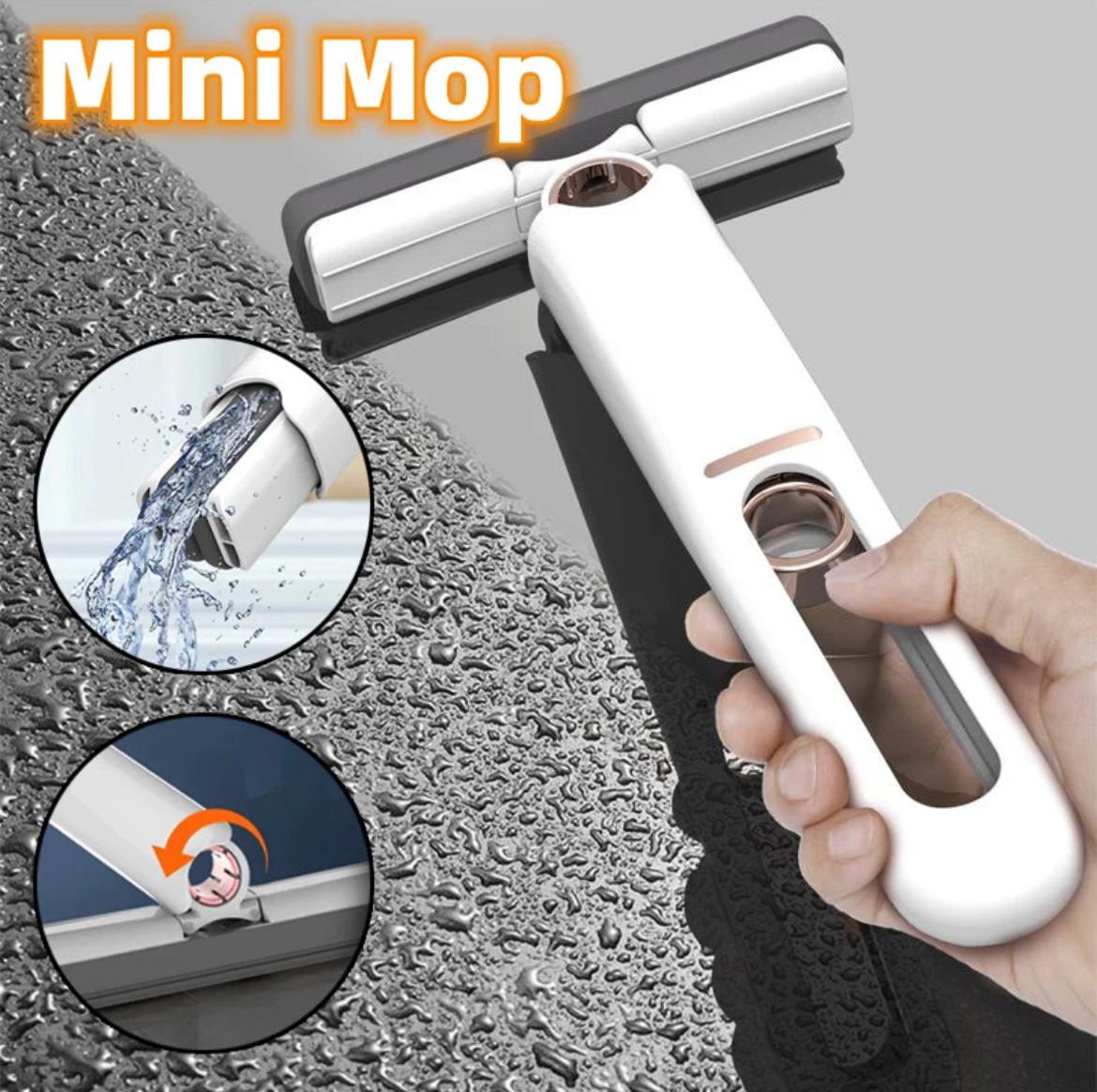 Mini mop portabil cu cap de maturare rotativ - 1+1 GRATIS!