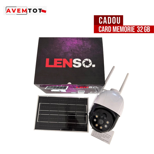 Camera LENSO Solara Cartela SIM 5 MP + CARD 32 GB