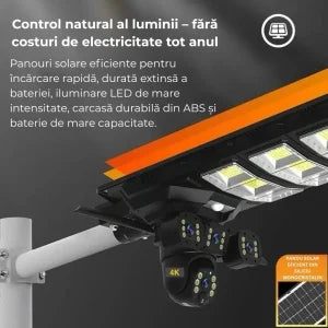 PACHET LAMPĂ SOLARĂ XL 4G + 2 Lămpi Solare cu Senzor + Card 128 GB + Cartelă YOXO!