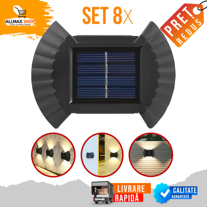 SET 8 LAMPI SOLARE IN FORMA DE SCOICA