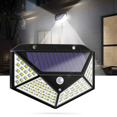 Set 8 x Lampa Solara 100 Led cu senzor de miscare