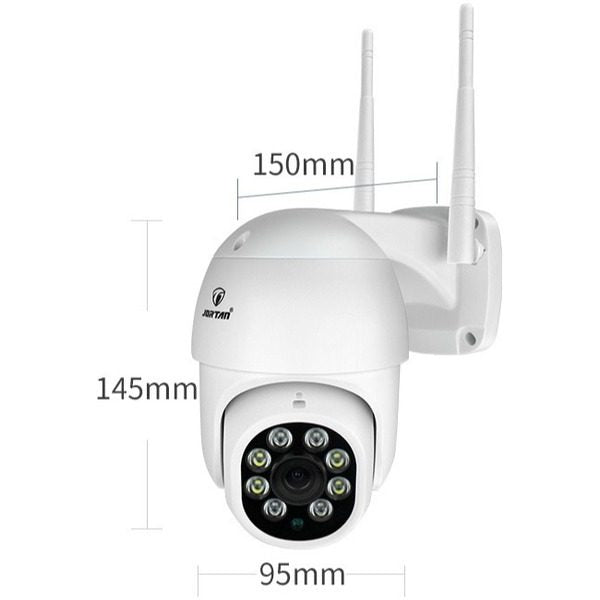 Set 2 x Camera de supraveghere wi-fi cu ip si rotatie 360 grade, Jortan + 2 carduri micro SD 16 GB