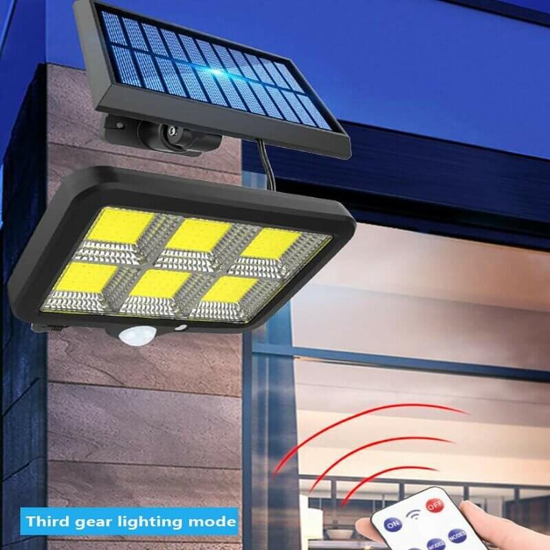 Proiector solar 120 LED COB senzor de lumina si miscare