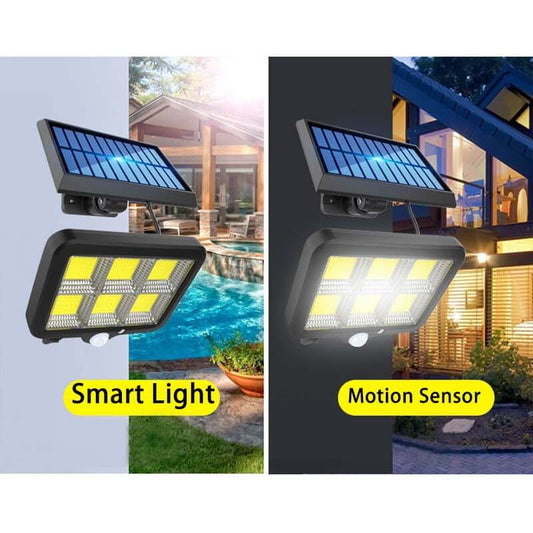 Proiector solar 120 LED COB senzor de lumina si miscare