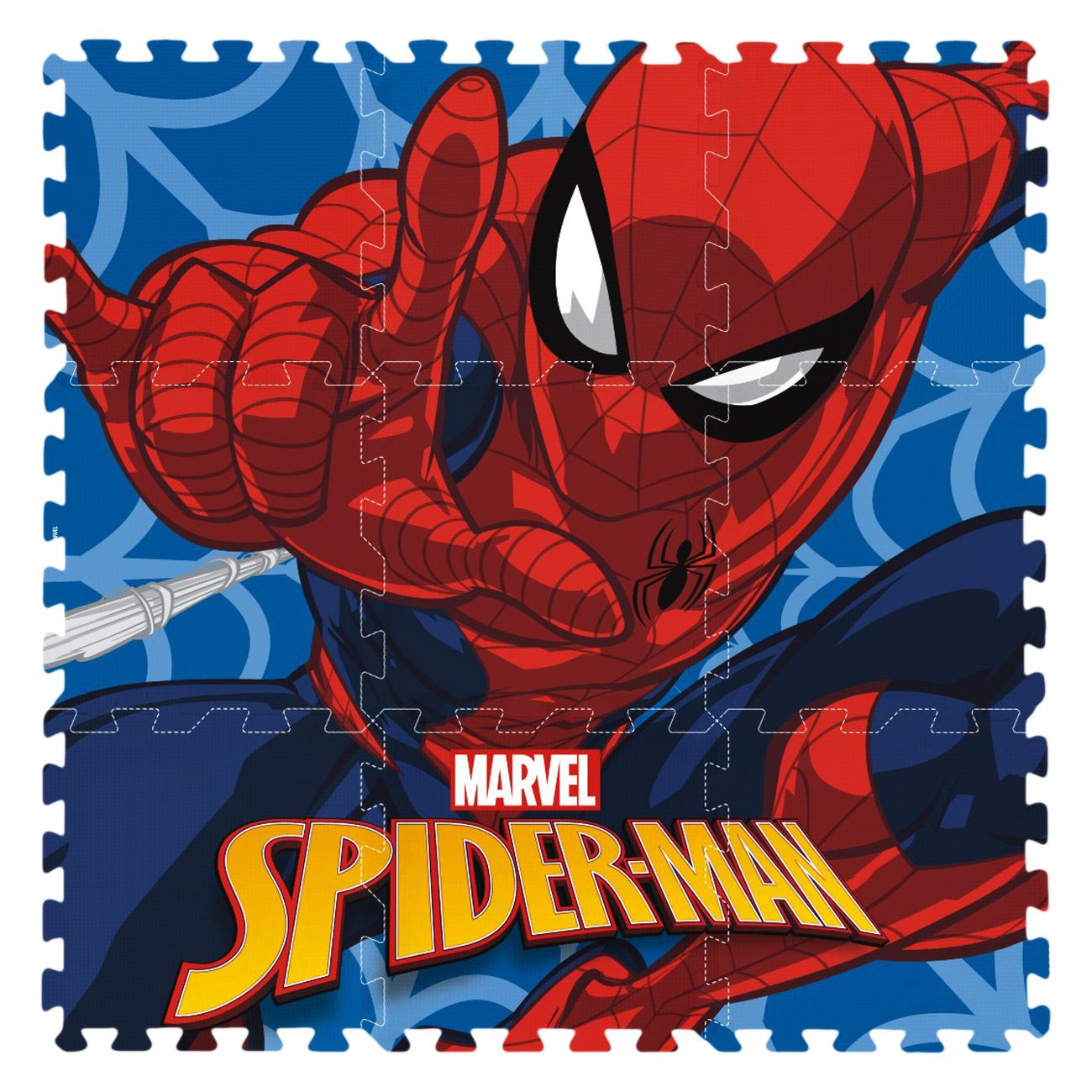 Covor Tip Puzzle Din Spuma Cu Spider Man, 9 Bucati, 3 Ani +