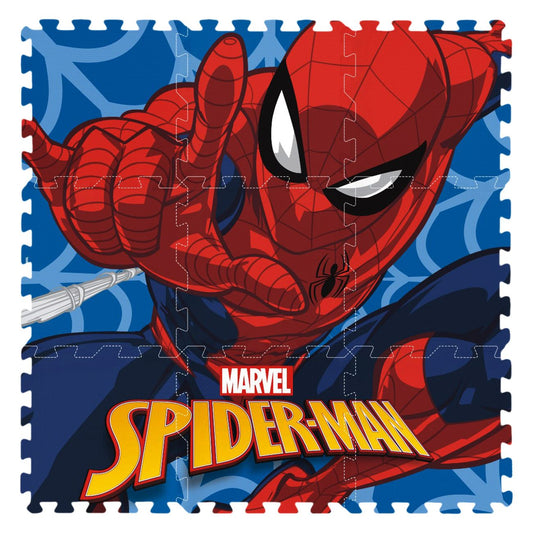 Covor Tip Puzzle Din Spuma Cu Spider Man, 9 Bucati, 3 Ani +