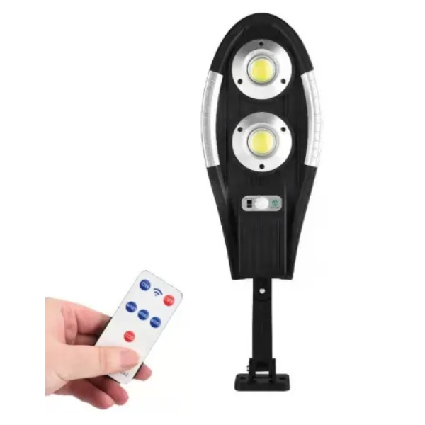 Pachet 3+1 CADOU - Lampa Solara stradala 60 LED-uri, 3 moduri de functionare, cu telecomanda