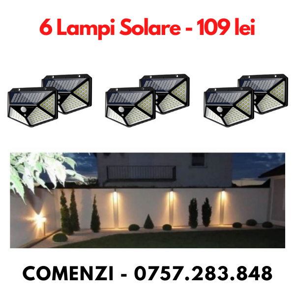 Set 6  X Lampa incarcare solara