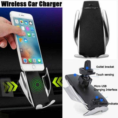 Incarcator auto FAST CHARGE wireless cu sistem de prindere cu senzor