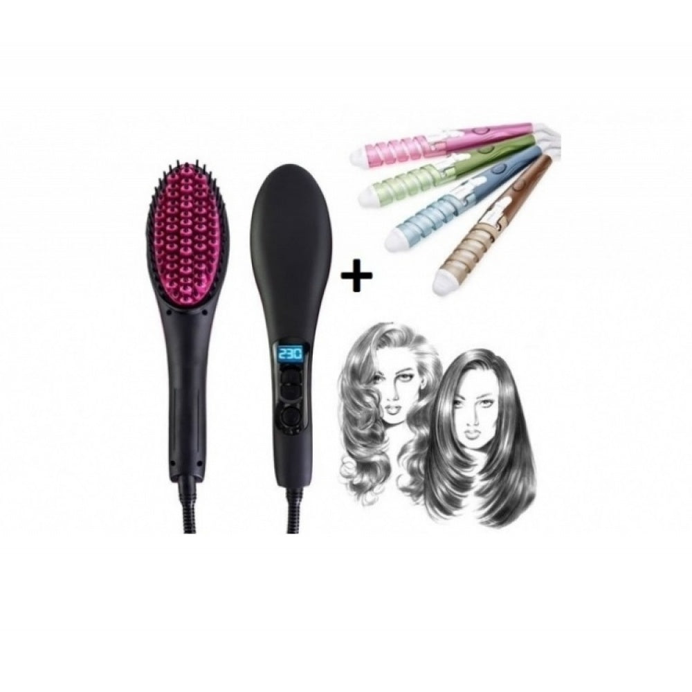 Set: Perie de indreptat parul Simply Straight Artifact + Ondulator pentru bucle