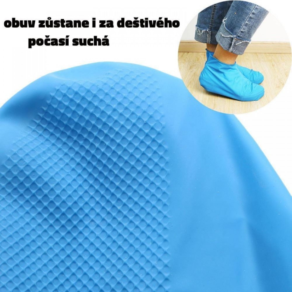 Huse din silicon pentru protectie incaltaminte, albastru, marimi 38 - 43